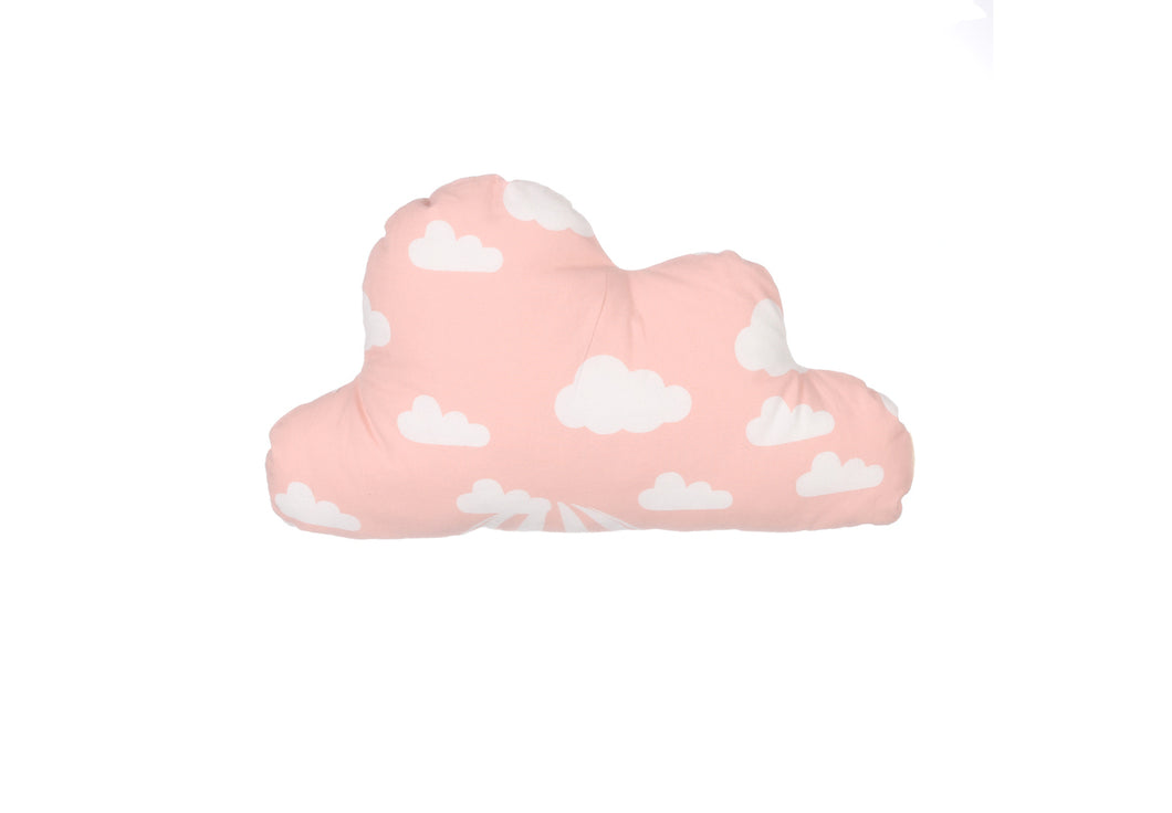CUSHION COVER CLOUD CLOUD PINK  WHITE