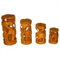 WOODEN ROUND SHER SHIKAR MYWH3017