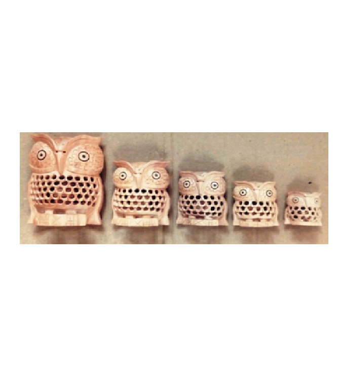 WOODEN UNDERCUT WORK OWL  MYWH2885