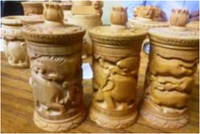 WOODEN CARVING CIGARETTE CASE MYWH3020