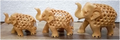 wooden u/cut elephant  MYWH2913