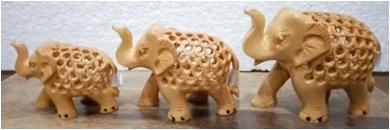 Master Star Carving Work On wooden U/cut Elephant MYWH2999