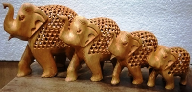 Wooden u/cut Elephant MYWH2919