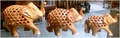 wooden u/cut elephant MYWH2920