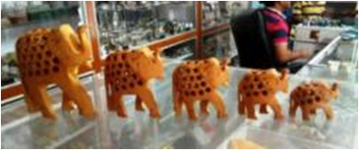 WOODEN UNDERCUT ELEPHANT  REGULAR  MYWH2921