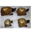 WOODEN STONE WORK TURTLE  MYWH2891