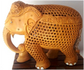 Master Star Carving Work On wooden U/cut Elephant MYWH2939