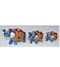 MEENA  WORK ELEPHANT SET OF 3 PCS (2''-2.5''-3'')MYWH2865