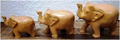 WOODEN PLAIN ELEPHANT  MYWH2950