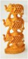 WOODEN TOWER ELEPHANT  MYWH2951