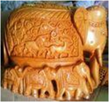 WOODEN CARVING ELEPHANT MYWH2954
