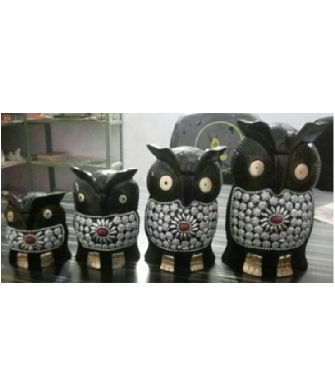 WOODEN METAL WORK OWL MYWH2895