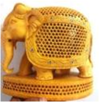 WOODEN PAWTI ELEPHANT MYWH2957