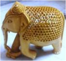 WOODEN WALKING ELEPHANT  MYWH2958