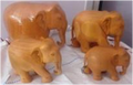 WOODEN PLAIN ELEPHANT  MYWH2962
