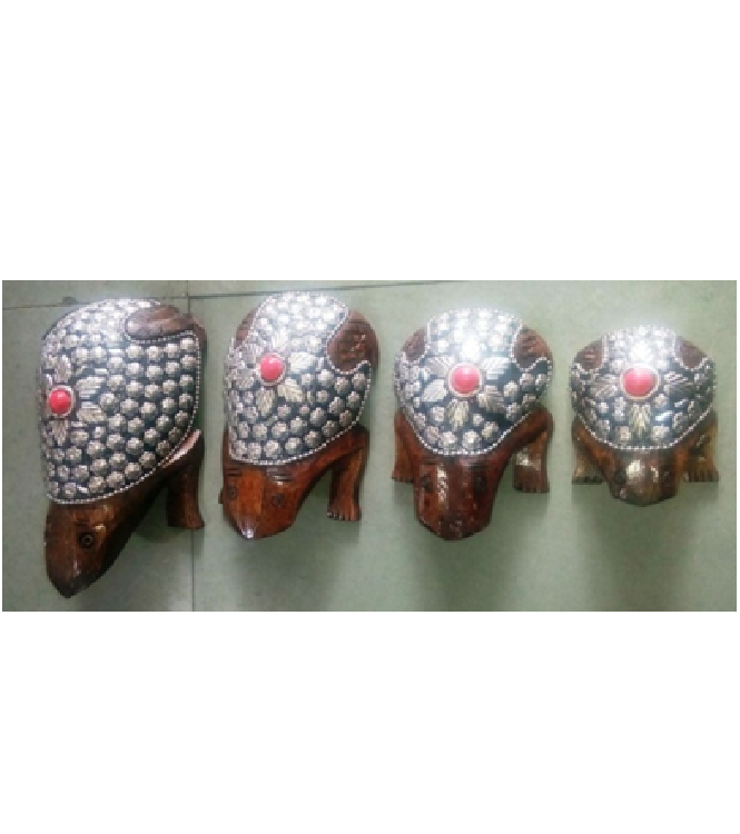 WOODEN METAL WORK FROG MYWH2898