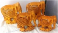 WOODEN U/CUT BABY ELEPHANT SET OF 4 PCS FINE MYWH3063