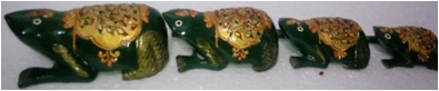 WOODEN COLOUR EMBOSSED WORK FROG MYWH2899