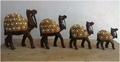 WOODEN GOLD PEARL WORK CAMEL MYWH2906