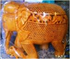 WOODEN NEW ELEPHANT T DOWN MYWH2988