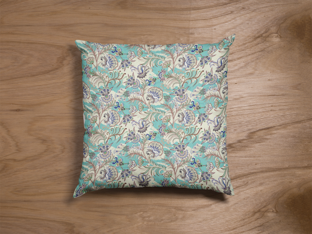 Pair of digital printed cushion covers #10 styled view | Myyra Jaipur