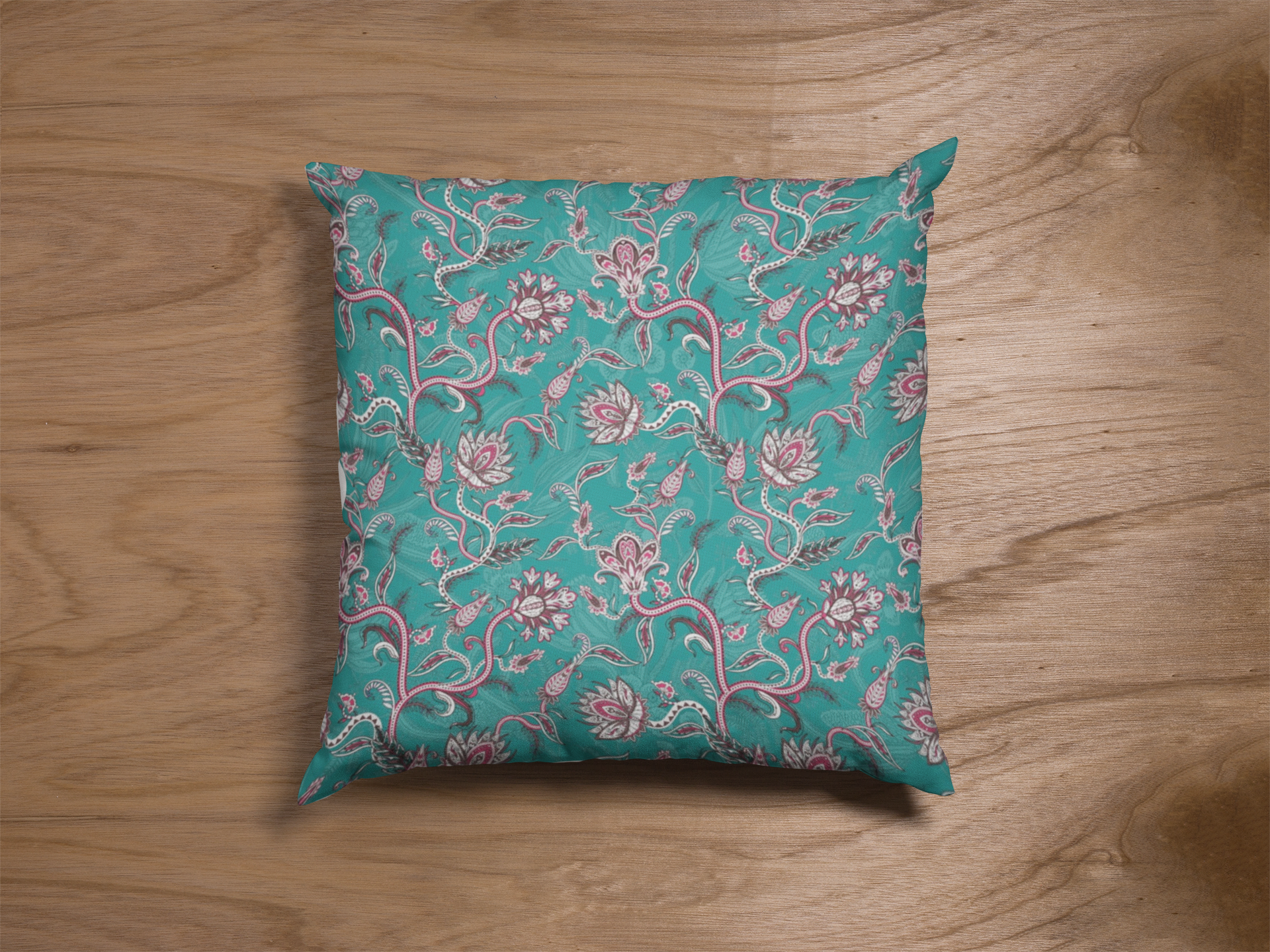 Pair of digital printed cushion covers #11 styled view | Myyra Jaipur