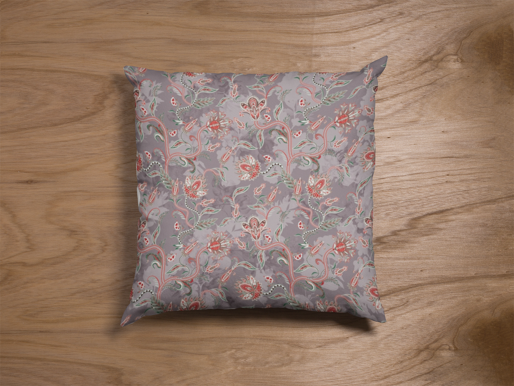 Pair of digital printed cushion covers #15 styled view | Myyra Jaipur