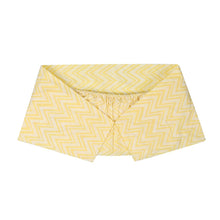 Load image into Gallery viewer, COT SHEET CHEVERON YELLOW WHITE
