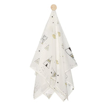 Load image into Gallery viewer, SWADDLE TEEPEE WHITE, BLACK &amp; YELLOW
