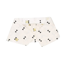 Load image into Gallery viewer, COT SHEET BOW BEAR WHITE BLACK YELLOW
