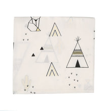 Load image into Gallery viewer, SWADDLE TEEPEE WHITE, BLACK &amp; YELLOW