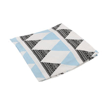 Load image into Gallery viewer, COT SHEET TRIANGE WHITE BLACK BLUE