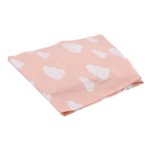 COT SHEET CLOUD PINK  WHITE