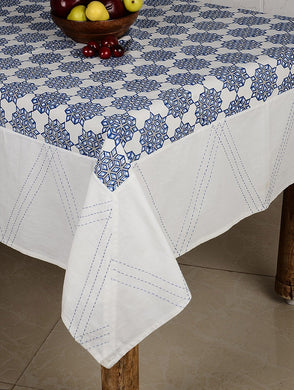 Kantha Cotton Hand Block Printed Table Cover