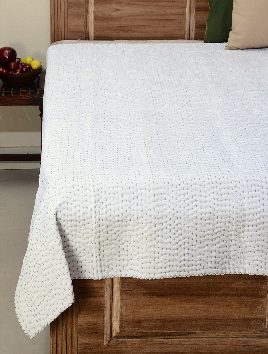 Kantha Work Cotton Bed Cover