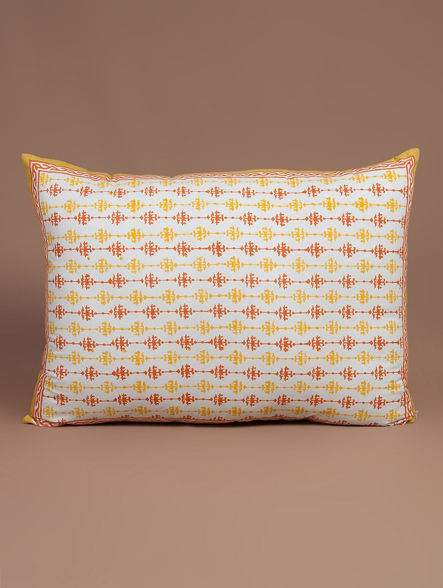 Hand-Block Printed Pillow Cover - MYYRA
