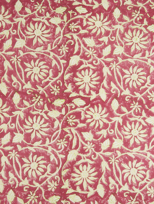 Close-up of floral jaal lattice hand block print on organic cotton cushion cover | Myyra Jaipur
