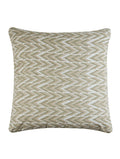Hand block printed organic cotton cushion cover with ikat pattern | Myyra Jaipur
