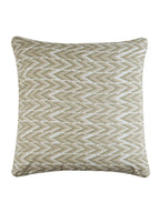 Hand block printed organic cotton cushion cover with ikat pattern | Myyra Jaipur
