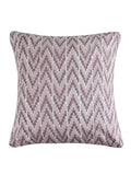 Hand block printed organic cotton cushion cover with ikat pattern | Myyra Jaipur