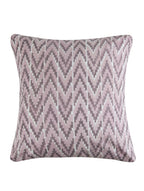 Hand block printed organic cotton cushion cover with ikat pattern | Myyra Jaipur