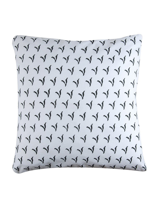 Hand block printed organic cotton cushion cover with buti pattern | Myyra Jaipur