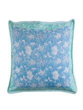 Load image into Gallery viewer, Floral Cushion Cover Hand Block Printed Cotton - MYYRA