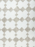 Close-up of hand block print on organic cotton pillow cover | Myyra Jaipur