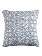 Grey hand block printed organic cotton cushion cover | Myyra Jaipur