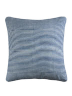 Hand block printed organic cotton cushion cover with stripe pattern | Myyra Jaipur