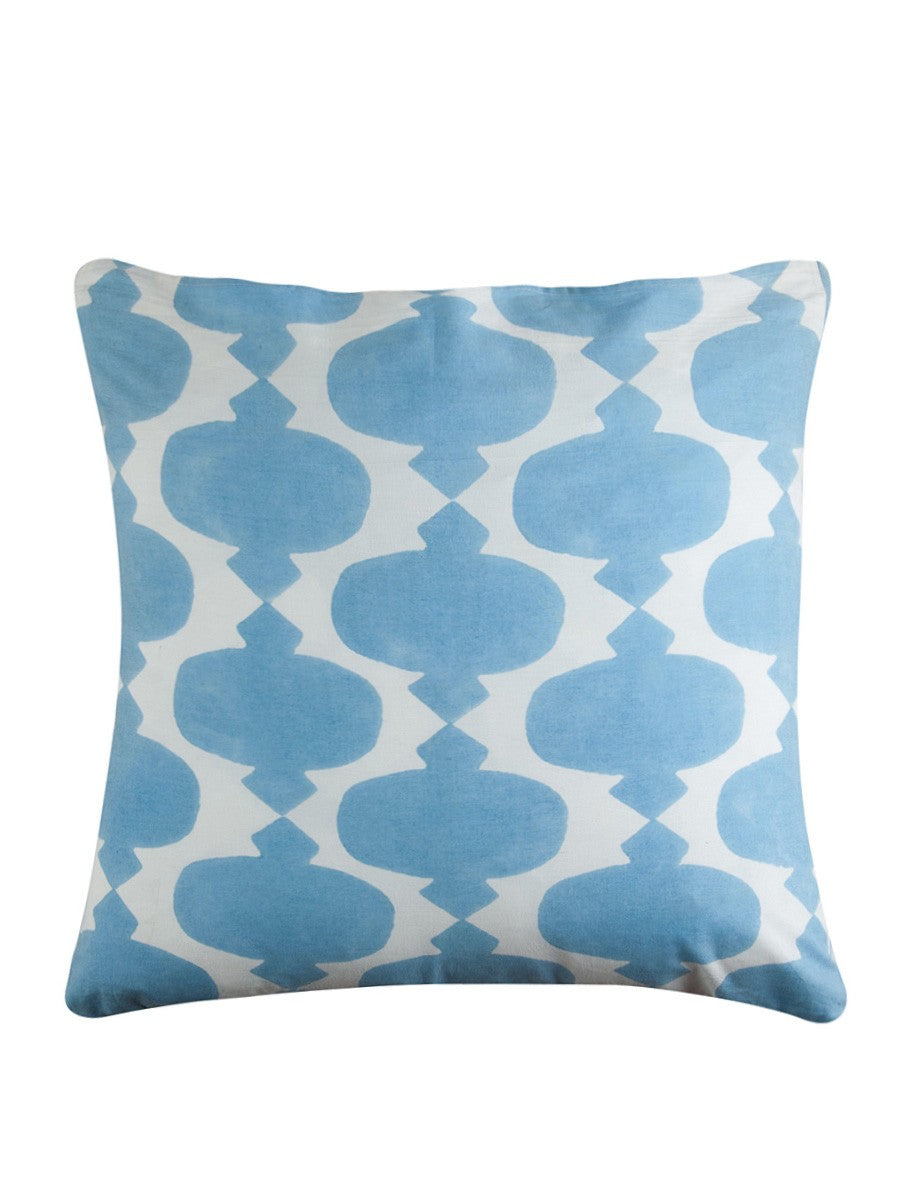 Hand block printed organic cotton cushion cover | Myyra Jaipur