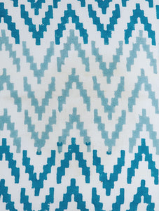 Ikat Cushion Cover Hand Block Printed Cotton - MYYRA