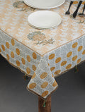 Hand block printed organic cotton table cover | Myyra Jaipur