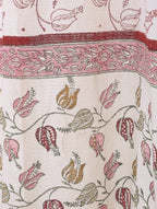 Curtain folded showing pattern repeat of hand block print | Myyra Jaipur